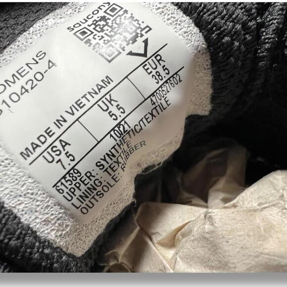 Saucony Grid Cohesion 11 Women’s Running Shoes Black S10420-4 Size US 7.5 EU - Picture 3 of 7